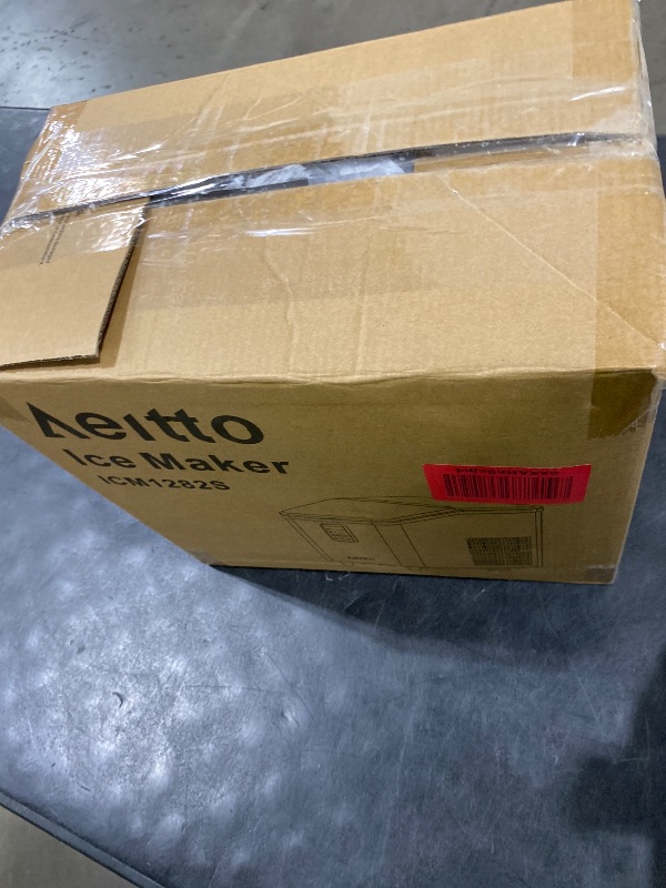 Photo 1 of Aeitto Ice Maker Countertop 26lbs/24H, Ice Machine 8 Ice Cubes Ready in 6 Mins, 2 Sizes of Bullet Ice Portable Ice Makers with Basket & Scoop, Auto Self-Cleaning for Home/Kitchen/Office Stainless