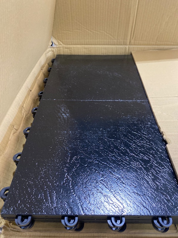 Photo 1 of VersaStep by FlooringInc 12 x 12 Inch Interlocking Dance Floor Tiles, Portable Vinyl Dance Floor for Home Practice, 3/8 Inch Thick Snap Together Tap and Ballet Flooring, Black, 52 Tiles, 52 Sq Ft