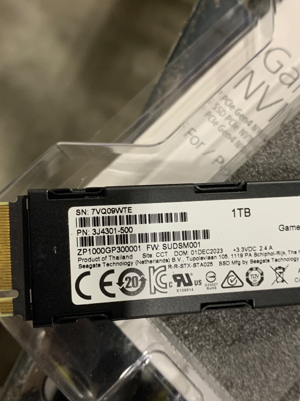 Photo 1 of Seagate Game Drive PS5 NVMe SSD 1TB