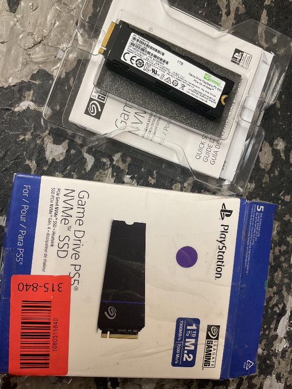 Photo 1 of Seagate Game Drive PS5 NVMe SSD 1TB