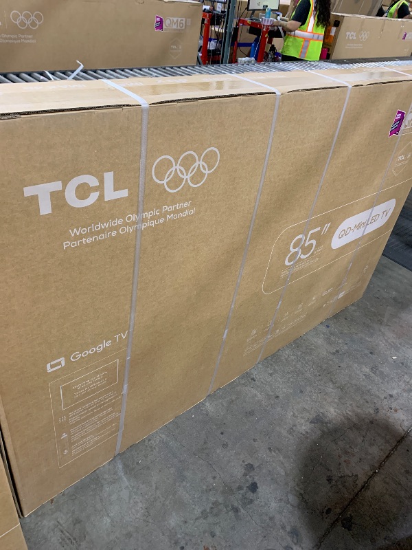 Photo 1 of TCL 85 Inch Class QM6K Series | Mini LED QLED 4K HDR | 85QM6K, Latest Model | 120HZ-144HZ High Brightness Smart Google TV Dolby Atmos Onkyo Audio | Voice Remote Alexa Gaming Streaming Television