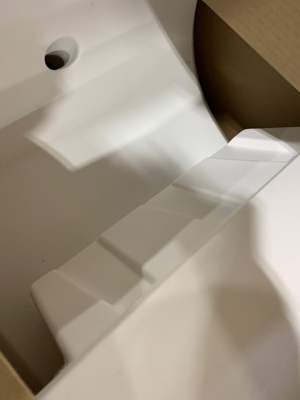 Photo 1 of Step2 Vero Pool Chair, Fade-Resistant, Waterproof Patio Furniture for Sun Shelf, Use in Pools up to 15-Inches of Water, Weighted, 43"D x 23"W x 37"H, Resin, White