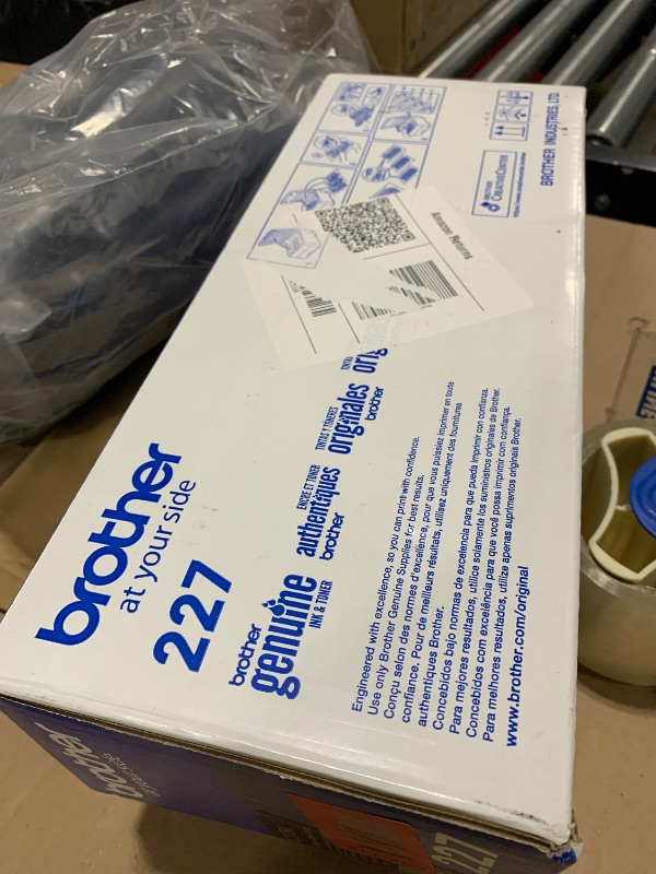 Photo 1 of Brother Genuine TN227, TN227BK, High Yield Toner Cartridge, Replacement Black Toner, Page Yield Up to 3,000 Pages, TN227BK, Amazon Dash Available