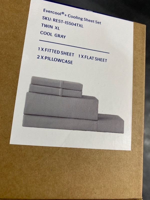 Photo 1 of REST® Evercool®+ Cooling Sheet Set for Hot Sleepers, Twin XL