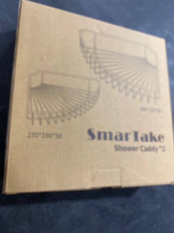 View 2 of SMARTAKE 2-Pack Corner Shower Caddy, SUS304 Stainless Steel, Silver