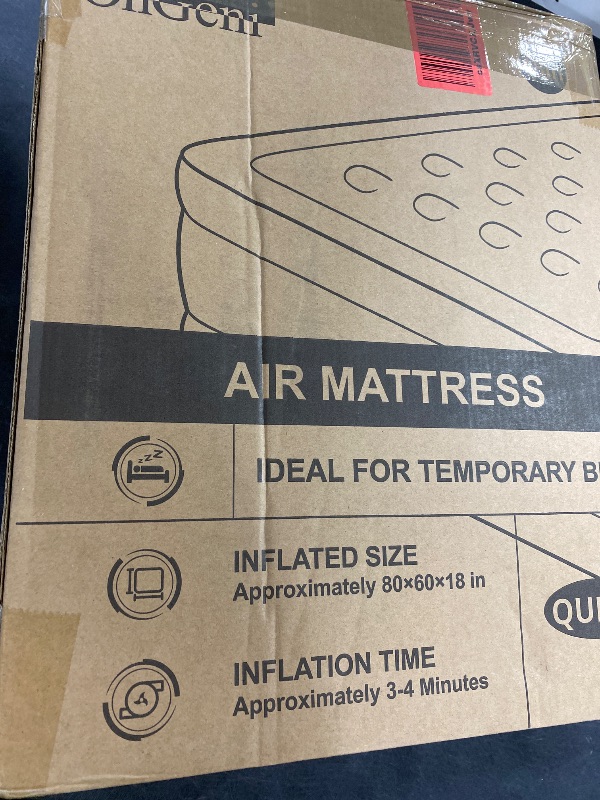 Photo 1 of OhGeni Queen Air Mattress with Built-in Pump
