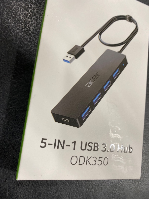 Photo 1 of Acer USB Hub 4 Ports, Multiple USB 3.0 Hub, USBA Splitter for Laptop/PC 2FT