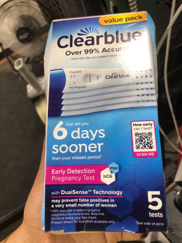 Photo 1 of Clearblue Early Detection Pregnancy Test, 5 Ct