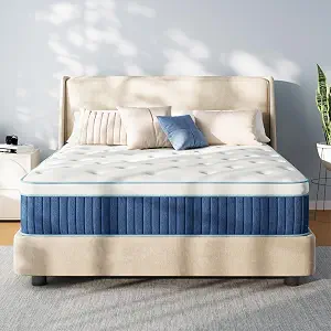 Photo 1 of 12 Inch Queen Hybrid Mattress in a Box, Medium Firm
