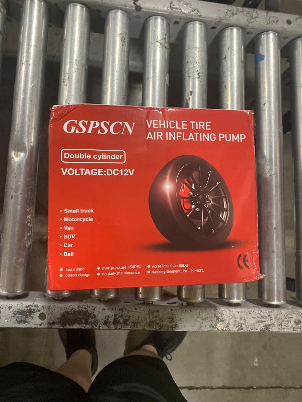 Photo 1 of GSPSCN Heavy Duty Tire Inflator Air Compressor Pump