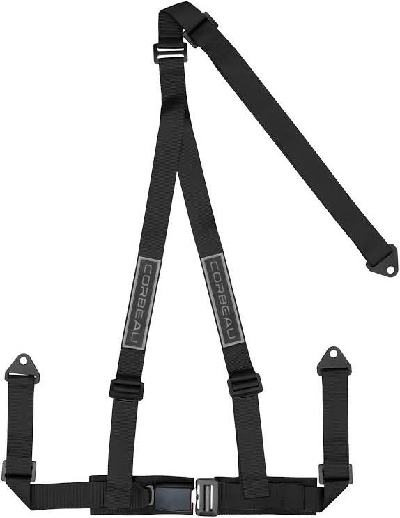 View 1 of PRP 3" Black 4 Point Harness SB4.3 (Set of 2)