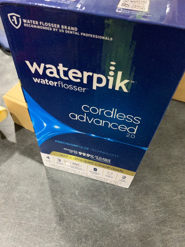 Photo 1 of Waterpik Cordless Advanced Portable Water Flosser, Rechargeable, White
