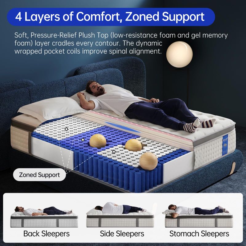 Photo 1 of KOULABR Z | 12 Inch Full Size Mattress | Medium Firm