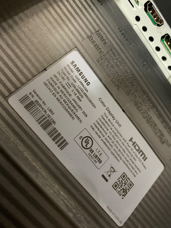 Photo 1 of Samsung 32" UJ59 Series 4K UHD Monitor