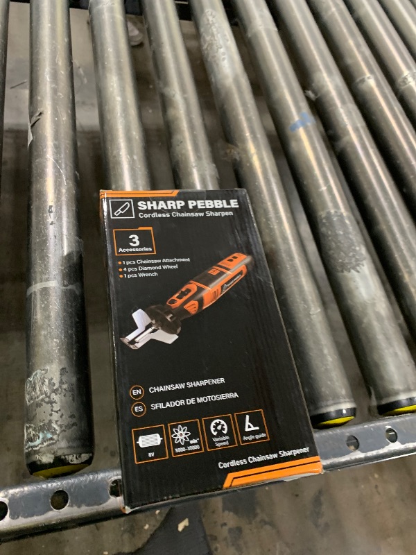 Photo 1 of Sharp Pebble Electric Cordless Chainsaw Sharpener Kit
