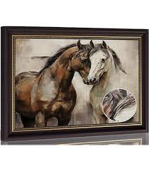 Photo 1 of Kawacolibb 3D Textured Horse Framed Wall Art