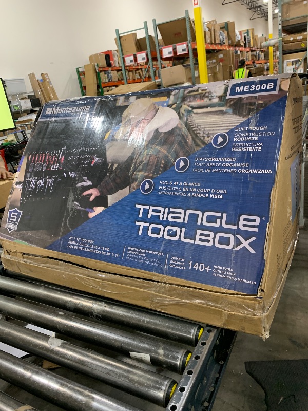 Photo 1 of Montezuma – ME300B – 30-Inch Portable TRIANGLE Toolbox – Multi-Tier Design