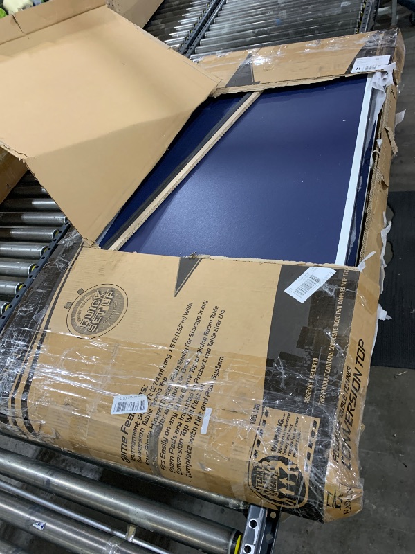 Photo 1 of EastPoint Sports Foldable Table Tennis Conversion Top, 9 ft x 5 ft, Blue