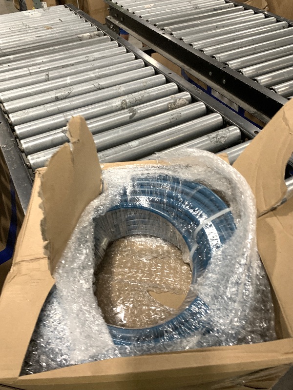 Photo 1 of Innconee 1/4" X 100' Blue Carpet Cleaning Solution Hose 3000 PSI MPT High Pressure Solution Line for Carpet Extractors 250 Degree Heated Water Hose for Commercial Cleaner