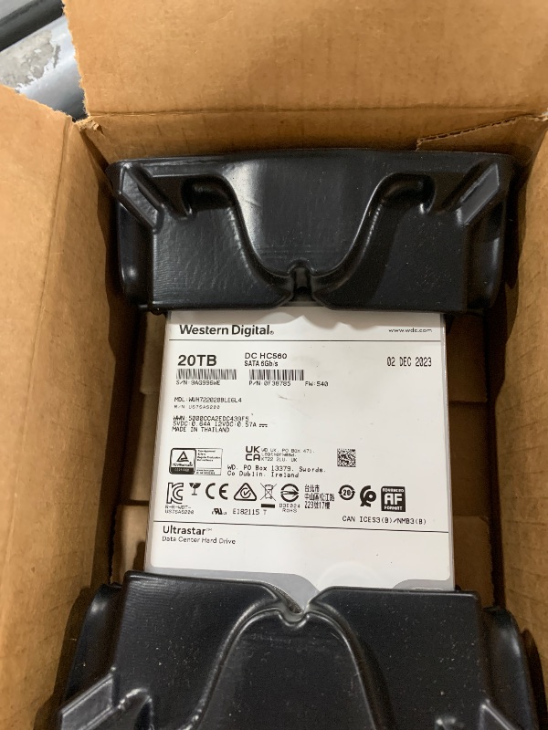 Photo 1 of Western Digital 20TB WD Ultrastar DH HC560 7200RPM 512MB Ent,