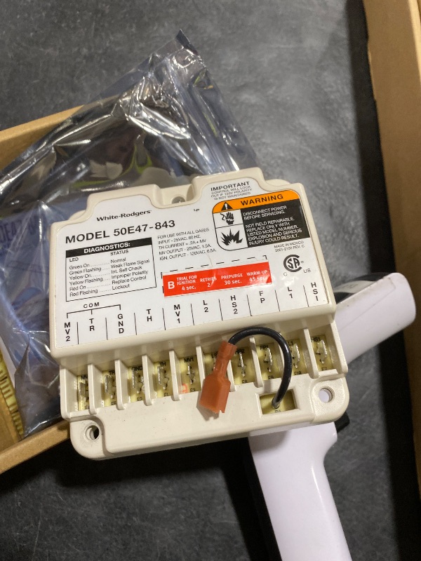 Photo 1 of 50E47-843 Ignition Control, Universal Hot Surface, Compatible with White Rodgers, Honeywell, Robertshaw HSI Modules, Programmable Timing, LED Diagnostic