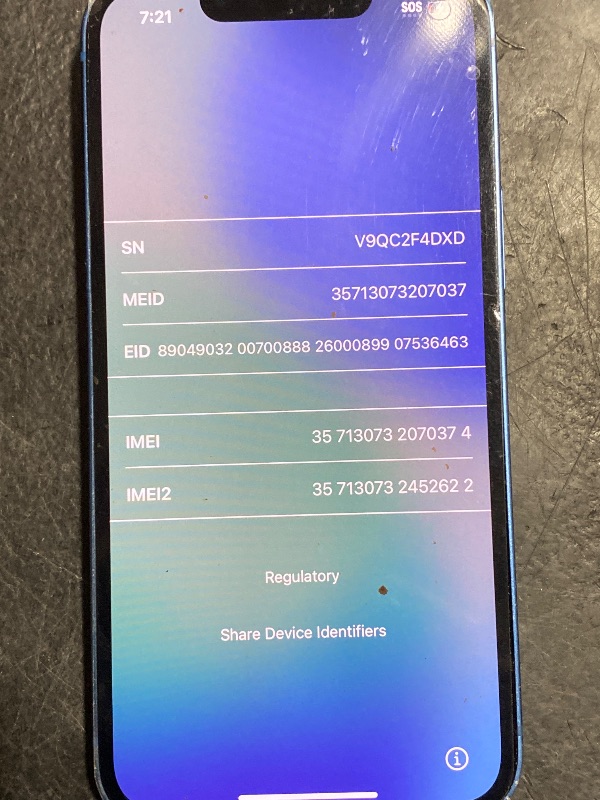 Photo 1 of Apple iPhone 13 Mini, 256GB, Blue - Unlocked (Renewed Premium)