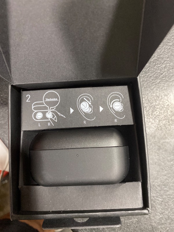 Photo 1 of Technics Reference Class Hi-Fi Wireless Ear Buds, Dolby Atmos with Head Tracking, Adaptive Noise Cancelling, 3 Device Multipoint, 10-Hr Battery, Wireless Charging, Improved Fit, EAH-AZ100-K(Black)
