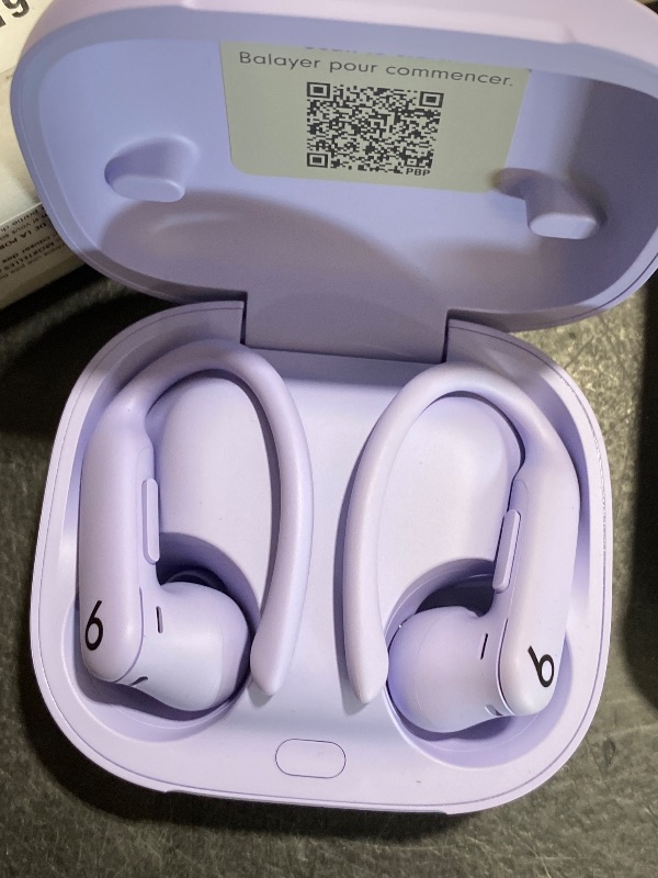 Photo 1 of Beats Powerbeats Pro 2 - Wireless Noise Cancelling Workout Earbuds with Secure- Fit Earhooks, Up to 45-Hour Battery with Charging Case, Sweat & Water Resistant, Heart Rate Monitoring - Hyper Purple