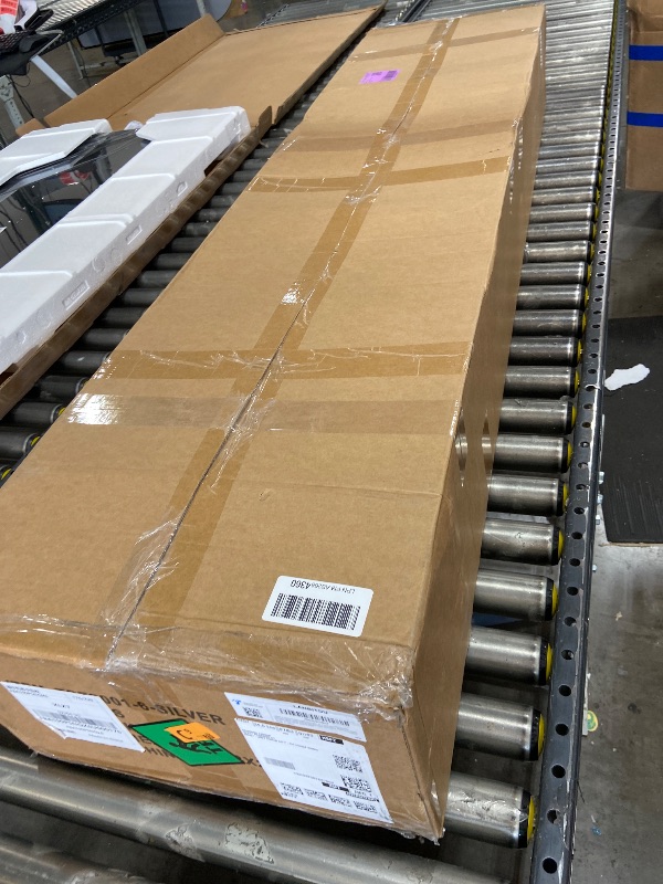 Photo 1 of A Frame 6 Step Ladder,22 ft. Reach Extension Ladder with Stabilizer Bar, Wheels, 330 lbs. Security Multi Position Ladder