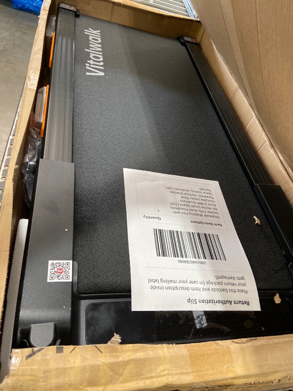 Photo 1 of Vitalwalk Walking Pad Treadmill with Incline, Full Deck 15% Auto Incline, Portab