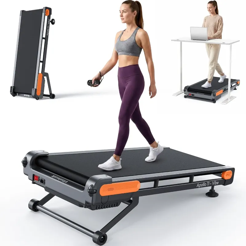 Photo 1 of Vitalwalk Walking Pad Treadmill with Incline, Full Deck 15% Auto Incline, Portab