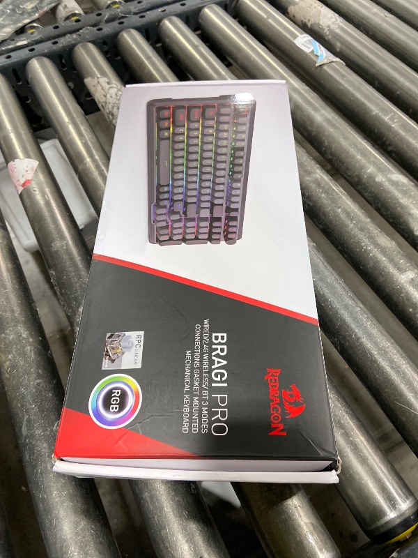 Photo 1 of Redragon Wireless Mechanical Keyboard, 3 Mode Gasket Mounted RGB Gaming Keyboard with Volume Knob, Pre-Lubed Linear Switches, MDA-Profile, 98 Keys Hot Swappable Creamy Keyboard for PC/Tablet/Xbox/PS4