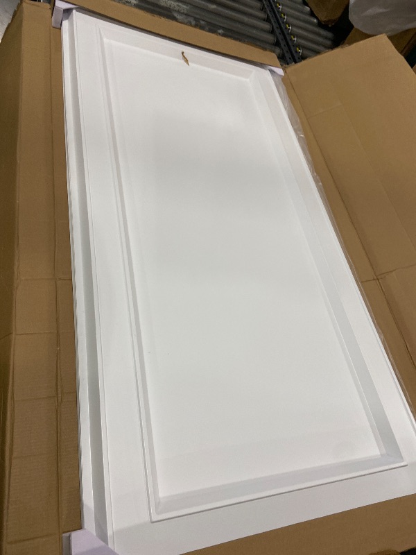 Photo 1 of WOWSTAR 12-Pack 2x4ft Drop Ceiling Tiles, Waterproof Glue up Ceiling Panels, Modern Style 3D Wall Panels, White