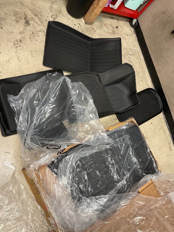 Photo 1 of 3W Tesla Model Y Juniper Floor Mats & Cargo Liners (2025-2026) - 10PC Black