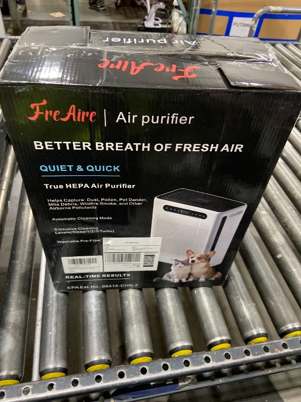 Photo 1 of FreAire Air Purifiers for Home, HEPA Air Purifier with Washable Filter & Real-Time PM2.5 Display, Turbo Mode & 20 dB Sleep Mode, Air Cleaner for Pet Hair Odors S