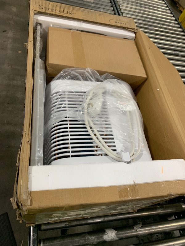 Photo 1 of SereneLife Portable Air Conditioner 14,000 BTU with Built-in Dehumidifier - Portable AC unit for rooms up to 650 sq ft - Small AC Unit Remote Control, & Window Mount Exhaust Kit Included