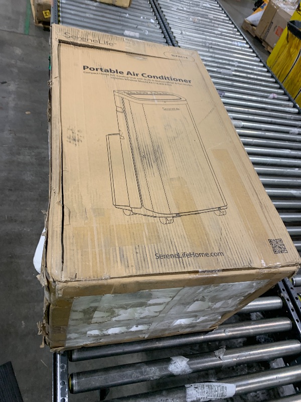 Photo 1 of SereneLife Portable Air Conditioner 14,000 BTU with Built-in Dehumidifier - Portable AC unit for rooms up to 650 sq ft - Small AC Unit Remote Control, & Window Mount Exhaust Kit Included