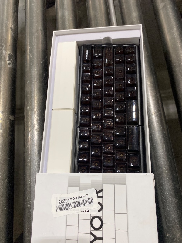Photo 1 of NocFree Lite Wireless Split Keyboard Mechanical - Silent Switches, RGB, Foam, Hot Swappable, Compact 60% Layout, PBT Keycaps Programmable for Mac & Windows Black