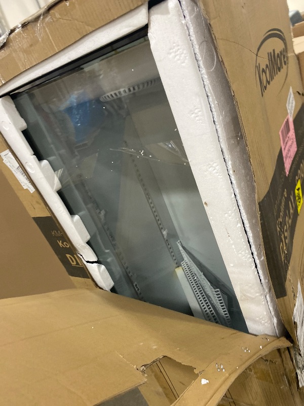 Photo 1 of KoolMore 21 in. One Glass Door Commercial Display Merchandiser Refrigerator Cooler in Black, ETL Listed, 8 cu. ft. (KM-MDR-1GD-8C)