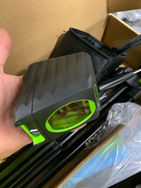 Photo 1 of par Laser Level 360 with Tall Tripod Self Leveling Rechargeable HM03CGT | 50" Tripod, 8?hour Battery Life, USB?C Charging, For Construction and Hanging Picture, Pluse Mode, Hard Carry Case, Glasses