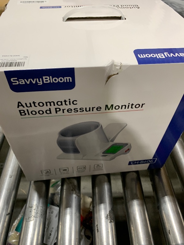 Photo 1 of SavvyBloom Automatic Upper Arm Blood Pressure Monitor for Home Use, One-Button Operation, with Auto-Fit Arm Barrel BP Machine Fits Multiple Arm Sizes 7.1''-16.5'' for 2 Users, Store 99 Readings