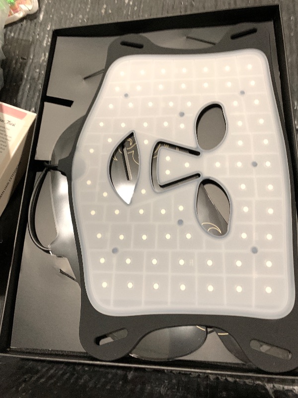 Photo 1 of 7-in-1 Red Light Therapy for Face & Neck, Skin-Friendly Silicone Red Light Therapy Mask with 324 LEDs, 5 Brightness Levels & 20 Mins Timer, Led Face Mask Light Therapy for Home & Travel