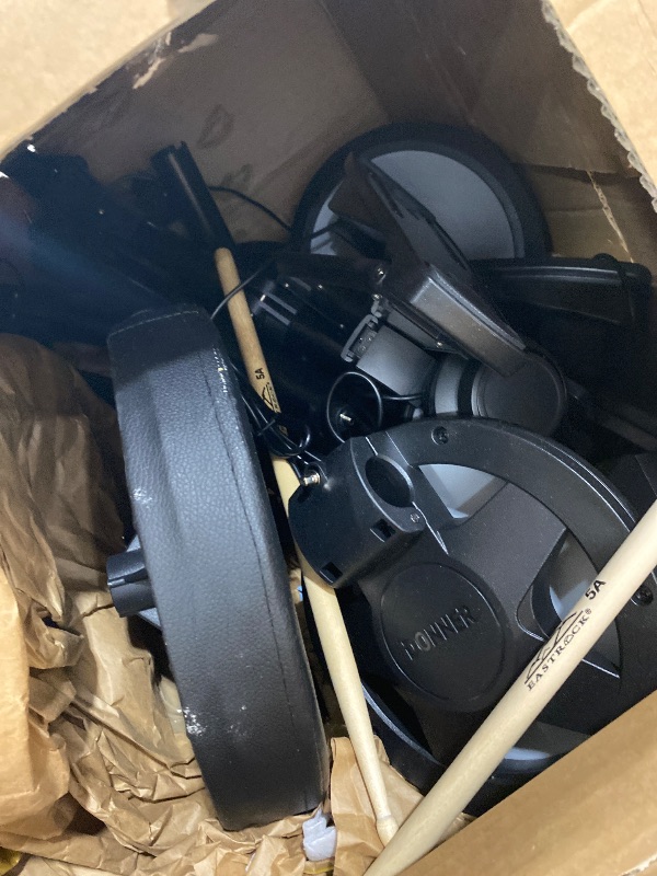 Photo 1 of Donner DED-70L Electronic Drum Set with LED Light Up Quiet Mesh Drum Pads & 9" Cymbals, 150 Sounds, 15 Drum Kits, USB MIDI, Type-C Charging, 2 Pedal, Throne, Headphones, Sticks, Melodics Lessons