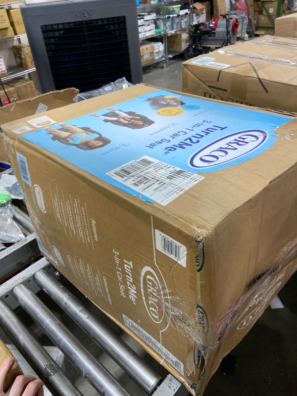 Photo 1 of Graco Turn2Me 3-in-1 Rotating Convertible Car Seat, Manchester, Rear-Facing Rotation Only, Forward-Facing Mode, Highback Booster Up to 100 lbs, Adjustable Headrest & Harness, Steel Reinforced Frame