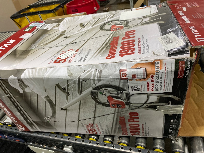 Photo 1 of Titan Tool ControlMax ?0580008 1900 PRO High Efficiency Airless Paint Sprayer, HEA Technology decreases Overspray by up to 55% While Delivering Softer Spray