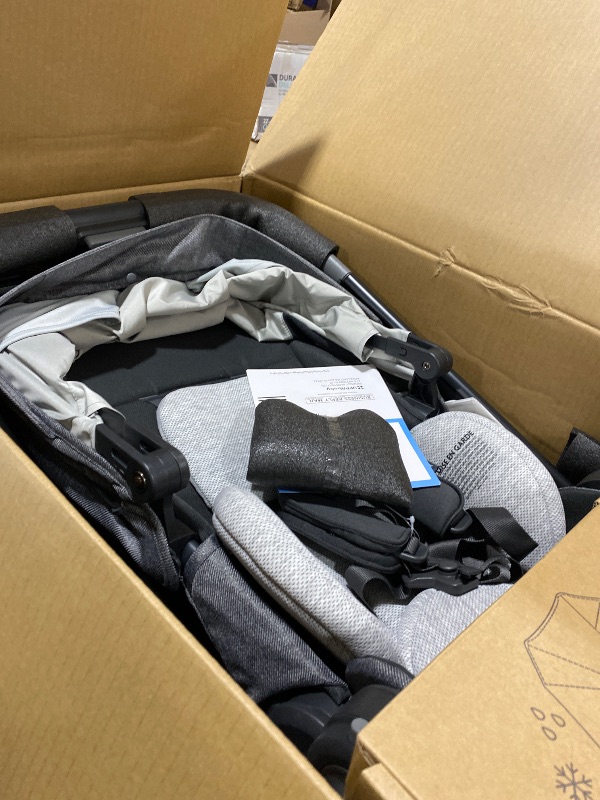 Photo 1 of UPPAbaby Cruz V3 Stroller - from Birth + Car Seat Compatible - Full-Size, Reversible Seat - Infant Insert, Bug and Rain Shields Included - Greyson (Charcoal Mélange/Carbon Frame/Saddle Leather)