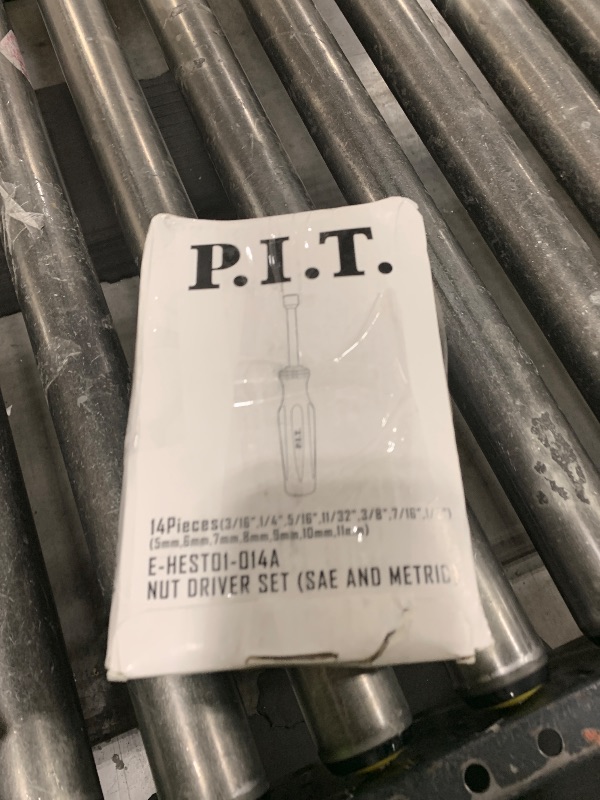 Photo 1 of P.I.T. 14 PCS SAE and Metric Nut Driver Set,3/16 to 1/2 Inch & 5 to 11 mm