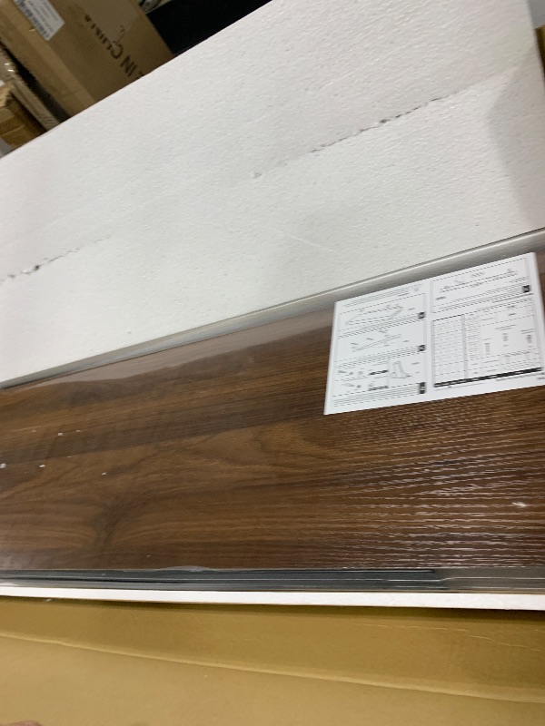 Photo 1 of 36 Inch Floating Shelves for Wall, 12 Inch Deep Shelves for Bedroom, Kitchen, Bathroom Wall Mounted, Rustic Wood Floating Shelf with Invisible Brackets for Books, Storage, Decor, Walnut, 2 Pack