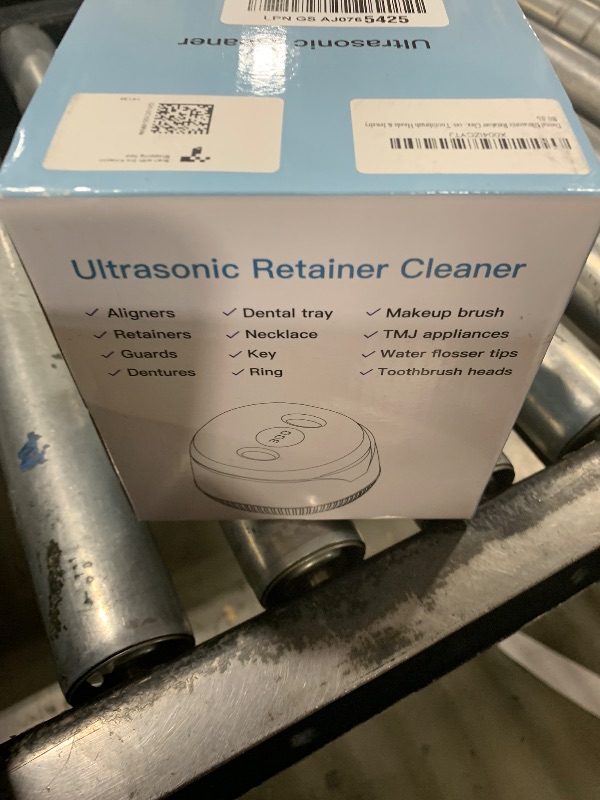 Photo 1 of Dental Ultrasonic Retainer Cleaner Machine: 45kHz Dental Cleaning Pod with Digital Timer & 200ML, Cleaning for Dentures, Mouth Guards, Aligners, Night Guards, Braces, Toothbrush Heads & Jewelry, White