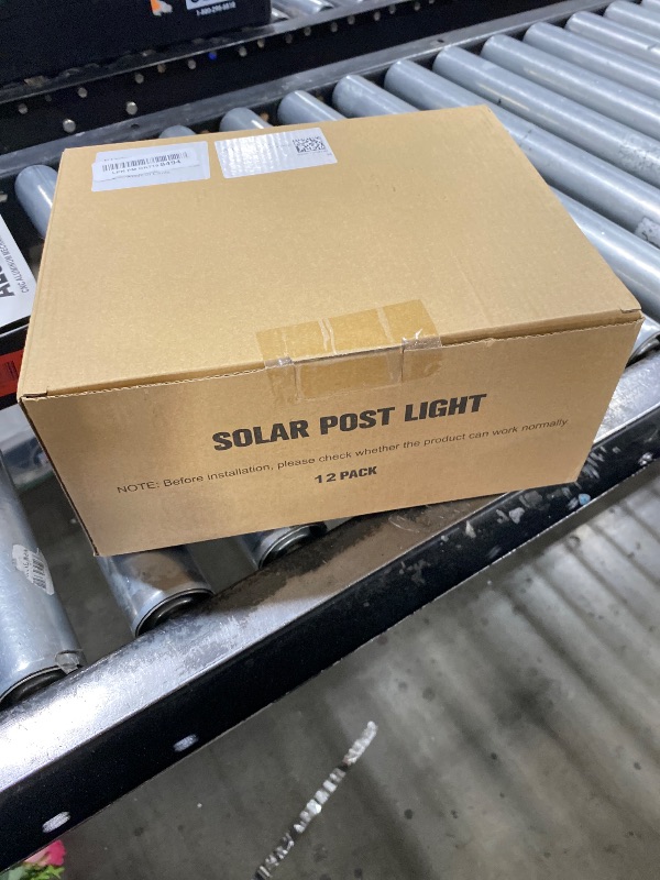 Photo 1 of Toeuie Solar Post Cap Lights 12 Pack, IP65 Waterproof Outdoor Fence Post Solar Lights for 3.5x3.5 & 4x4 Wood/Vinyl Posts, 10-12 Hours Upgraded Warm/Cool White Glow for Garden/Patio/Porch - White